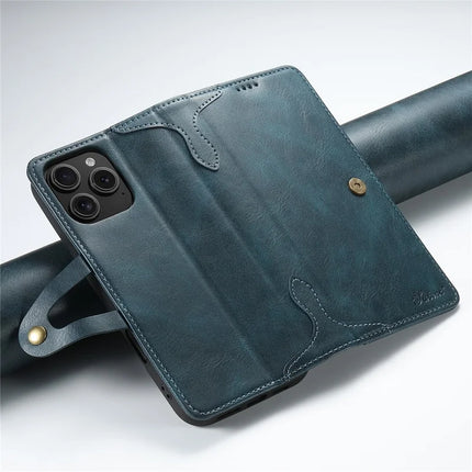 SUTENI Q03 Series for iPhone 16 Pro Max Case Wavy Texture PU Leather Phone Wallet Cover
