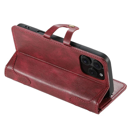 SUTENI Q03 Series for iPhone 16 Pro Max Case Wavy Texture PU Leather Phone Wallet Cover