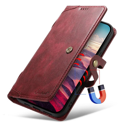 SUTENI Q03 Series for iPhone 16 Pro Max Case Wavy Texture PU Leather Phone Wallet Cover