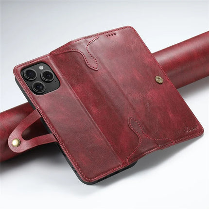 SUTENI Q03 Series for iPhone 16 Pro Max Case Wavy Texture PU Leather Phone Wallet Cover