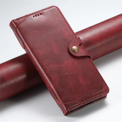 SUTENI Q03 Series for iPhone 16 Pro Max Case Wavy Texture PU Leather Phone Wallet Cover