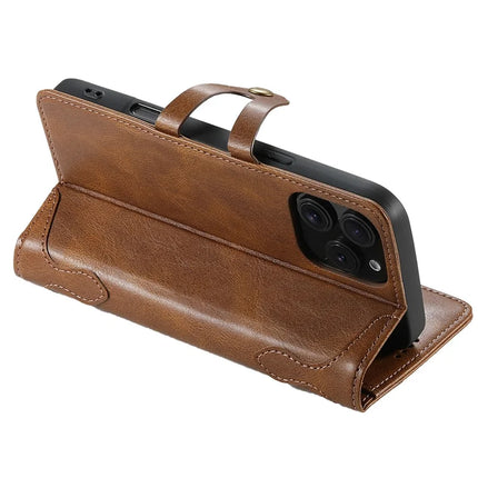SUTENI Q03 Series for iPhone 16 Pro Max Case Wavy Texture PU Leather Phone Wallet Cover