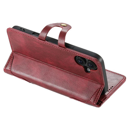 SUTENI Q03 Series for iPhone 16 Plus Case Wavy Texture PU Leather Phone Wallet Cover