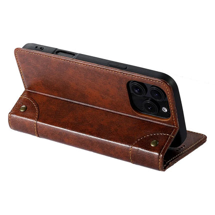 SUTENI For iPhone 16 Pro Max Case PU Leather Stand Wallet Phone Cover