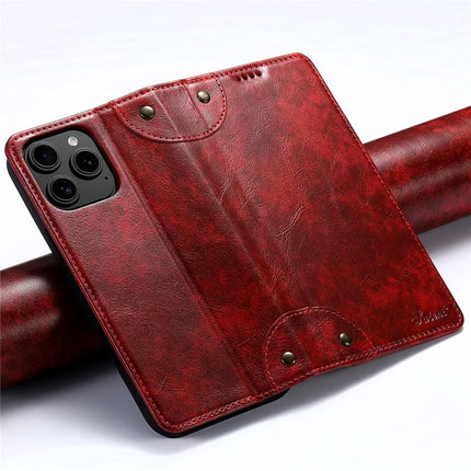 SUTENI For iPhone 16 Pro Max Case PU Leather Stand Wallet Phone Cover