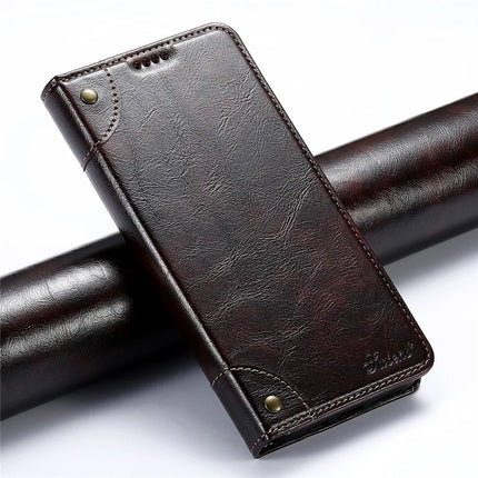 SUTENI For iPhone 16 Pro Case PU Leather Stand Wallet Phone Cover