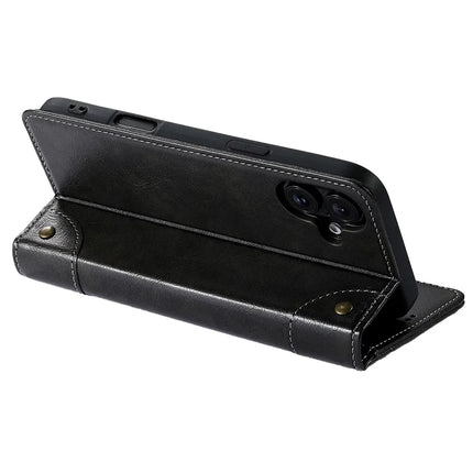 SUTENI For iPhone 16 Plus Case PU Leather Stand Wallet Phone Cover