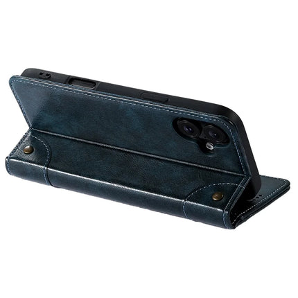 SUTENI For iPhone 16 Case PU Leather Stand Wallet Phone Cover