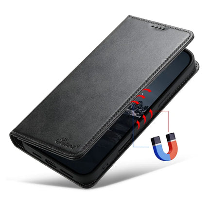 SUTENI For iPhone 16 Plus Case PU Leather Wallet Stand Magnetic Closing Phone Cover