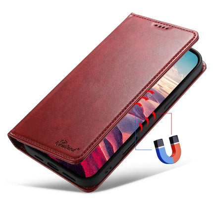 SUTENI For iPhone 16 Plus Case PU Leather Wallet Stand Magnetic Closing Phone Cover