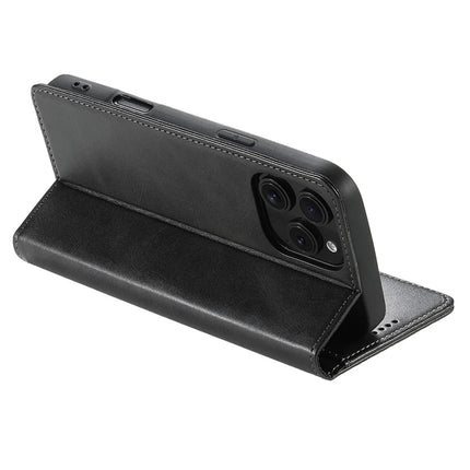 SUTENI For iPhone 16 Pro Max Case PU Leather Wallet Stand Magnetic Closing Phone Cover