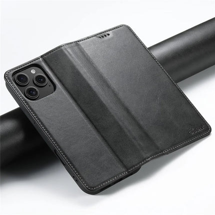 SUTENI For iPhone 16 Pro Max Case PU Leather Wallet Stand Magnetic Closing Phone Cover