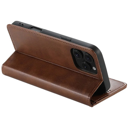 SUTENI For iPhone 16 Pro Max Case PU Leather Wallet Stand Magnetic Closing Phone Cover