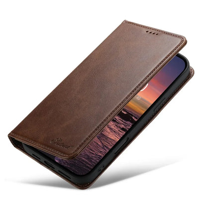 SUTENI For iPhone 16 Pro Max Case PU Leather Wallet Stand Magnetic Closing Phone Cover