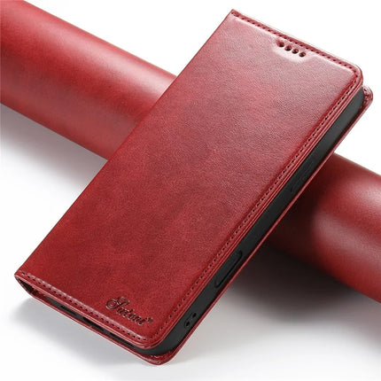 SUTENI For iPhone 16 Pro Max Case PU Leather Wallet Stand Magnetic Closing Phone Cover
