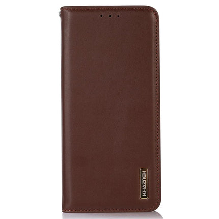 KHAZNEH For Asus Zenfone 11 Ultra 5G Case Genuine Cow Leather Wallet Phone Cover Nappa Texture