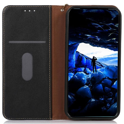 KHAZNEH For Asus Zenfone 11 Ultra 5G Case Genuine Cow Leather Wallet Phone Cover Nappa Texture
