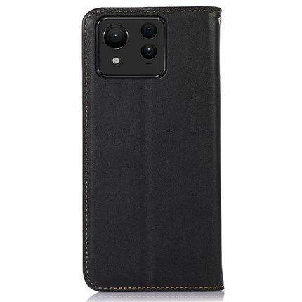 KHAZNEH For Asus Zenfone 11 Ultra 5G Case Genuine Cow Leather Wallet Phone Cover Nappa Texture
