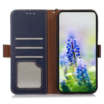 For Asus Zenfone 11 Ultra 5G Case RFID Blocking Genuine Cow Leather Wallet Phone Cover