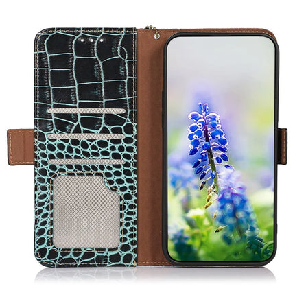 For Asus Zenfone 11 Ultra 5G Case Crocodile Texture Genuine Cow Leather Phone Wallet Cover