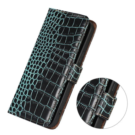 For Asus Zenfone 11 Ultra 5G Case Crocodile Texture Genuine Cow Leather Phone Wallet Cover