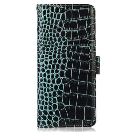For Asus Zenfone 11 Ultra 5G Case Crocodile Texture Genuine Cow Leather Phone Wallet Cover