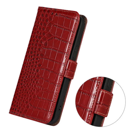For Asus Zenfone 11 Ultra 5G Case Crocodile Texture Genuine Cow Leather Phone Wallet Cover
