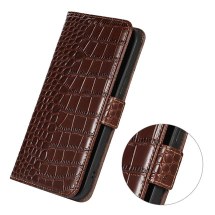 For Asus Zenfone 11 Ultra 5G Case Crocodile Texture Genuine Cow Leather Phone Wallet Cover