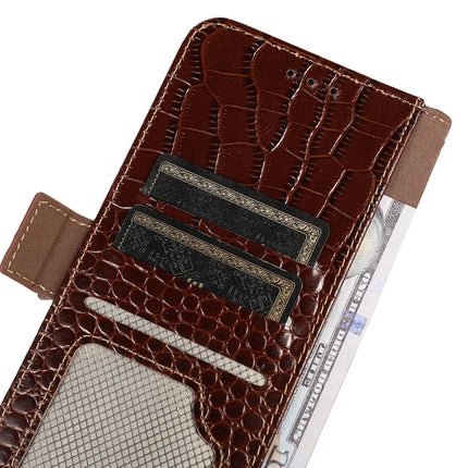 For Asus Zenfone 11 Ultra 5G Case Crocodile Texture Genuine Cow Leather Phone Wallet Cover