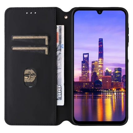 For Samsung Galaxy A16 5G / A16 4G Wallet Case Rhombus Imprinted Leather Phone Cover