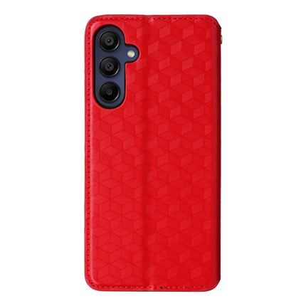 For Samsung Galaxy A16 5G / A16 4G Wallet Case Rhombus Imprinted Leather Phone Cover