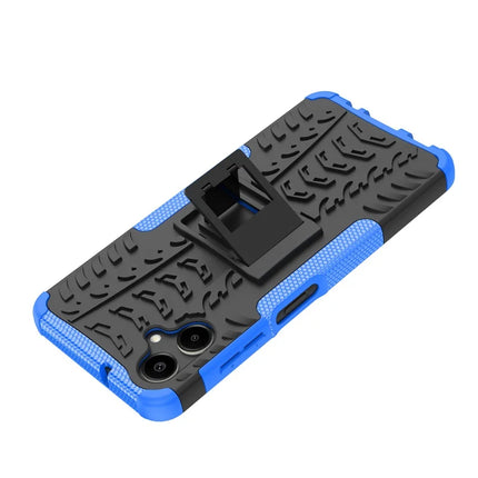 For Samsung Galaxy A06 Case PC+TPU Tyre Pattern Slim Phone Cover with Kickstand