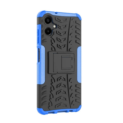 For Samsung Galaxy A06 Case PC+TPU Tyre Pattern Slim Phone Cover with Kickstand