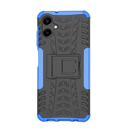 For Samsung Galaxy A06 Case PC+TPU Tyre Pattern Slim Phone Cover with Kickstand