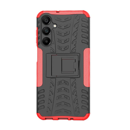 For Samsung Galaxy A16 5G / A16 4G Case PC+TPU Tyre Pattern Slim Phone Cover with Kickstand