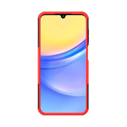 For Samsung Galaxy A16 5G / A16 4G Case PC+TPU Tyre Pattern Slim Phone Cover with Kickstand