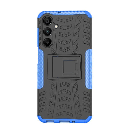 For Samsung Galaxy A16 5G / A16 4G Case PC+TPU Tyre Pattern Slim Phone Cover with Kickstand