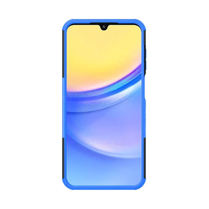 For Samsung Galaxy A16 5G / A16 4G Case PC+TPU Tyre Pattern Slim Phone Cover with Kickstand