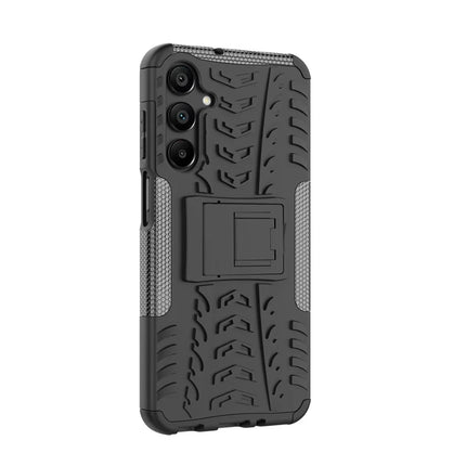 For Samsung Galaxy A16 5G / A16 4G Case PC+TPU Tyre Pattern Slim Phone Cover with Kickstand