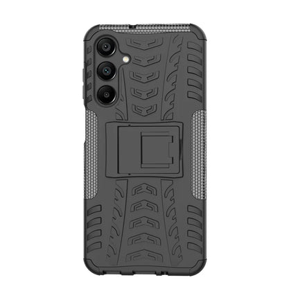 For Samsung Galaxy A16 5G / A16 4G Case PC+TPU Tyre Pattern Slim Phone Cover with Kickstand