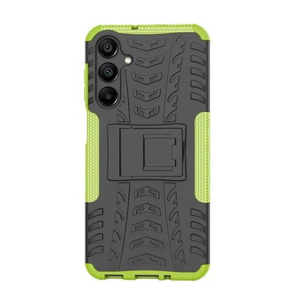 For Samsung Galaxy A16 5G / A16 4G Case PC+TPU Tyre Pattern Slim Phone Cover with Kickstand