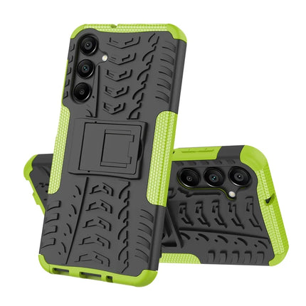 For Samsung Galaxy A16 5G / A16 4G Case PC+TPU Tyre Pattern Slim Phone Cover with Kickstand