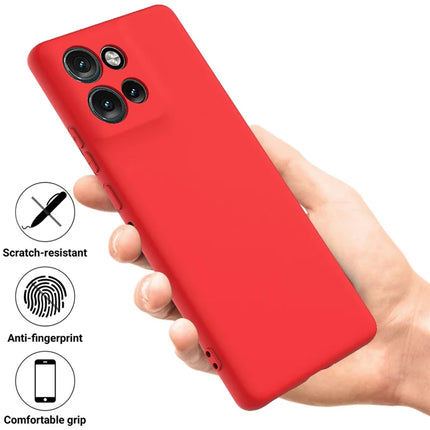 For Motorola Edge 50 Neo 5G / Moto S50 5G / Thinkphone 25 5G Case Liquid Silicone Anti-Scratch Phone Cover with Hand Strap