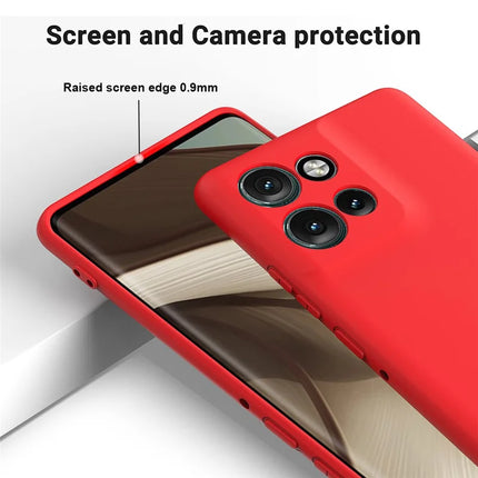 For Motorola Edge 50 Neo 5G / Moto S50 5G / Thinkphone 25 5G Case Liquid Silicone Anti-Scratch Phone Cover with Hand Strap