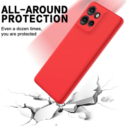 For Motorola Edge 50 Neo 5G / Moto S50 5G / Thinkphone 25 5G Case Liquid Silicone Anti-Scratch Phone Cover with Hand Strap