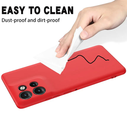 For Motorola Edge 50 Neo 5G / Moto S50 5G / Thinkphone 25 5G Case Liquid Silicone Anti-Scratch Phone Cover with Hand Strap