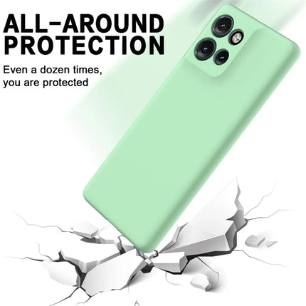 For Motorola Edge 50 Neo 5G / Moto S50 5G / Thinkphone 25 5G Case Liquid Silicone Anti-Scratch Phone Cover with Hand Strap