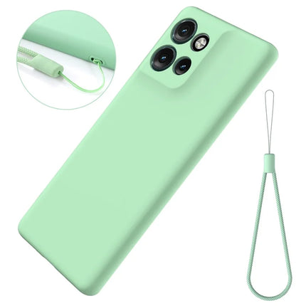 For Motorola Edge 50 Neo 5G / Moto S50 5G / Thinkphone 25 5G Case Liquid Silicone Anti-Scratch Phone Cover with Hand Strap