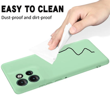 For Motorola Edge 50 Neo 5G / Moto S50 5G / Thinkphone 25 5G Case Liquid Silicone Anti-Scratch Phone Cover with Hand Strap