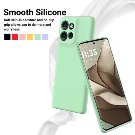 For Motorola Edge 50 Neo 5G / Moto S50 5G / Thinkphone 25 5G Case Liquid Silicone Anti-Scratch Phone Cover with Hand Strap